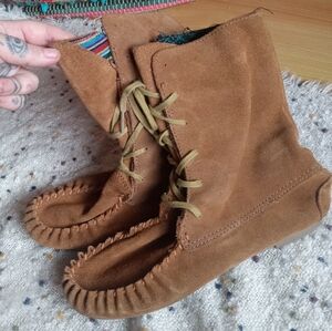 Steve Madden Brown Suede Moccasins
